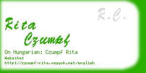 rita czumpf business card